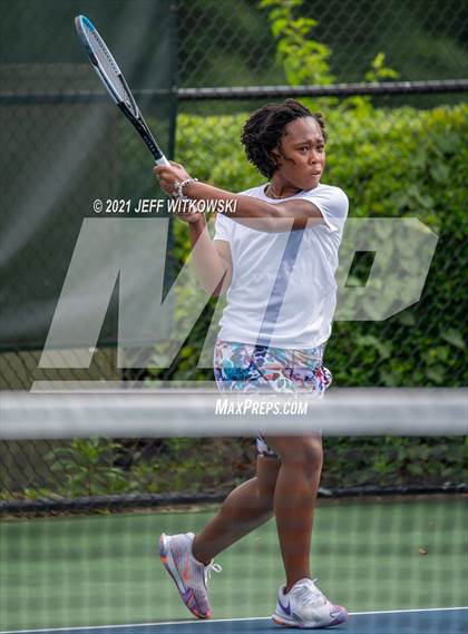 Thumbnail 1 in NCHSAA 3A Girls Tennis Championships (Singles) photogallery.