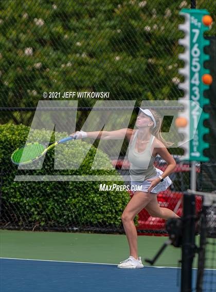 Thumbnail 1 in NCHSAA 3A Girls Tennis Championships (Singles) photogallery.