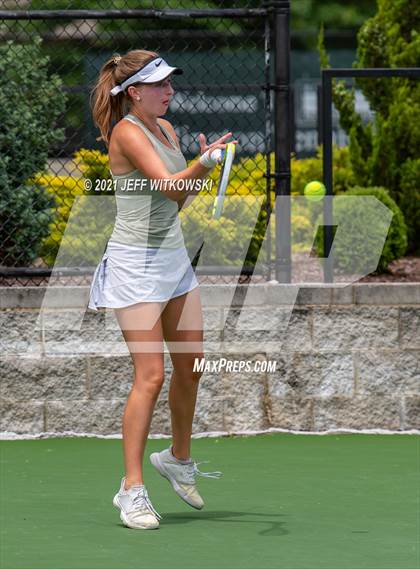 Thumbnail 2 in NCHSAA 3A Girls Tennis Championships (Singles) photogallery.