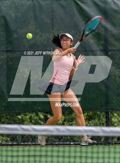 Thumbnail 1 in NCHSAA 3A Girls Tennis Championships (Singles) photogallery.