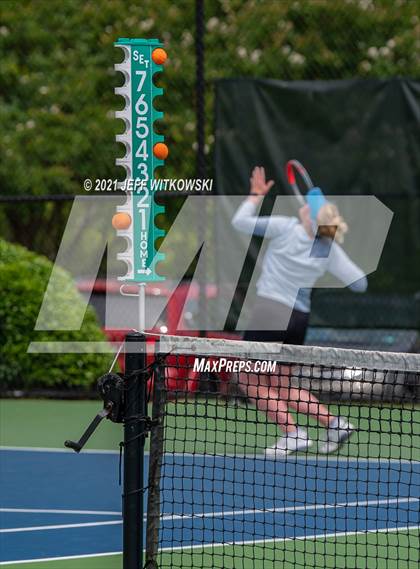 Thumbnail 1 in NCHSAA 3A Girls Tennis Championships (Singles) photogallery.