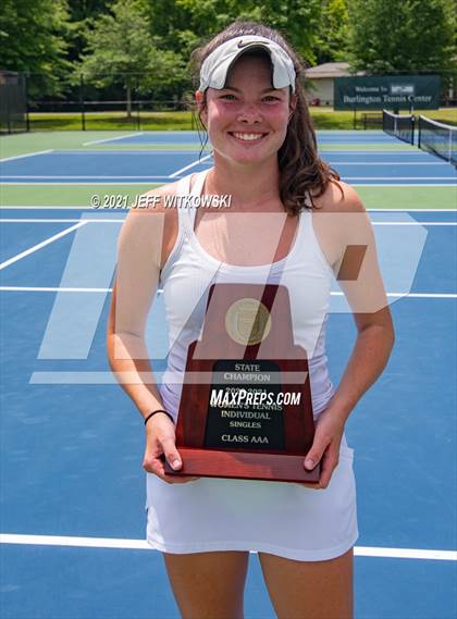 Thumbnail 3 in NCHSAA 3A Girls Tennis Championships (Singles) photogallery.