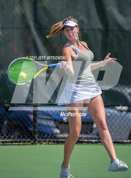Thumbnail 1 in NCHSAA 3A Girls Tennis Championships (Singles) photogallery.