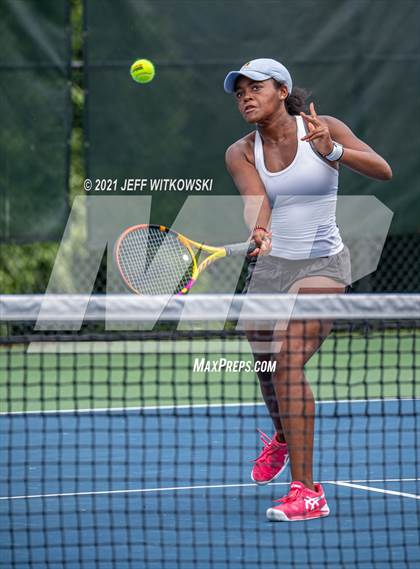 Thumbnail 3 in NCHSAA 3A Girls Tennis Championships (Singles) photogallery.