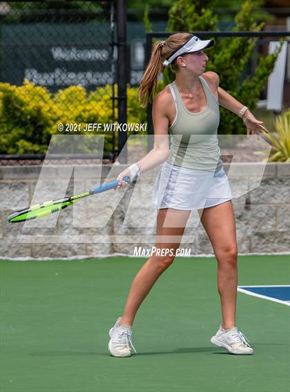 Thumbnail 3 in NCHSAA 3A Girls Tennis Championships (Singles) photogallery.
