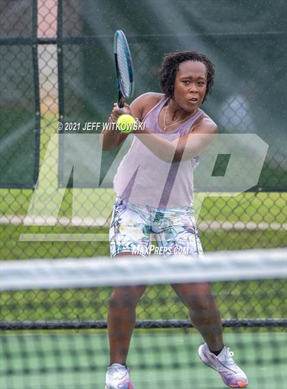 Thumbnail 3 in NCHSAA 3A Girls Tennis Championships (Singles) photogallery.