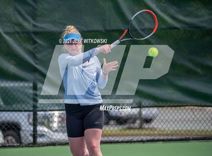 Thumbnail 2 in NCHSAA 3A Girls Tennis Championships (Singles) photogallery.