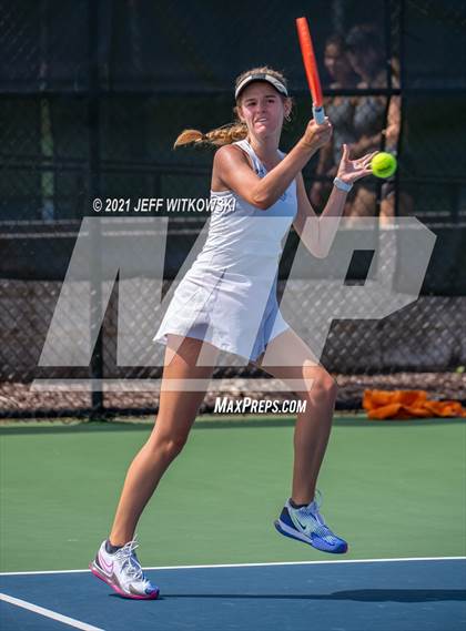 Thumbnail 1 in NCHSAA 3A Girls Tennis Championships (Singles) photogallery.