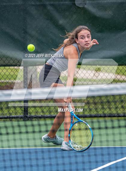 Thumbnail 2 in NCHSAA 3A Girls Tennis Championships (Singles) photogallery.