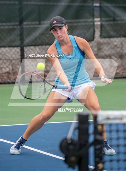 Thumbnail 1 in NCHSAA 3A Girls Tennis Championships (Singles) photogallery.