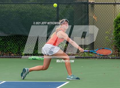Thumbnail 3 in NCHSAA 3A Girls Tennis Championships (Singles) photogallery.