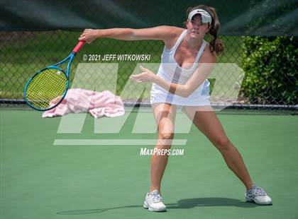Thumbnail 2 in NCHSAA 3A Girls Tennis Championships (Singles) photogallery.