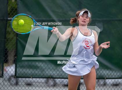 Thumbnail 3 in NCHSAA 3A Girls Tennis Championships (Singles) photogallery.