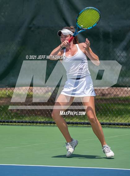 Thumbnail 3 in NCHSAA 3A Girls Tennis Championships (Singles) photogallery.