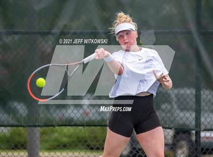 Thumbnail 2 in NCHSAA 3A Girls Tennis Championships (Singles) photogallery.