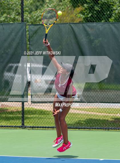 Thumbnail 1 in NCHSAA 3A Girls Tennis Championships (Singles) photogallery.