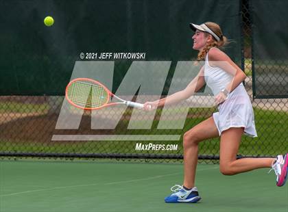 Thumbnail 2 in NCHSAA 3A Girls Tennis Championships (Singles) photogallery.