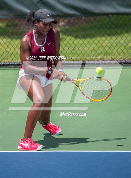 Thumbnail 2 in NCHSAA 3A Girls Tennis Championships (Singles) photogallery.