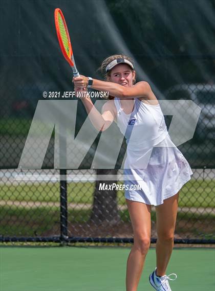 Thumbnail 2 in NCHSAA 3A Girls Tennis Championships (Singles) photogallery.