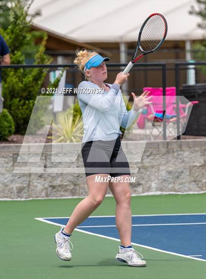 Thumbnail 3 in NCHSAA 3A Girls Tennis Championships (Singles) photogallery.