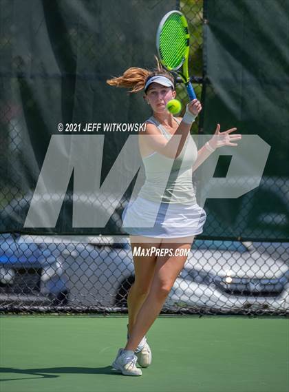 Thumbnail 2 in NCHSAA 3A Girls Tennis Championships (Singles) photogallery.