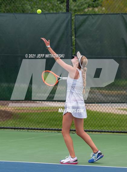 Thumbnail 3 in NCHSAA 3A Girls Tennis Championships (Singles) photogallery.