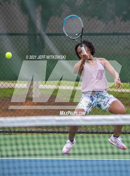 Thumbnail 1 in NCHSAA 3A Girls Tennis Championships (Singles) photogallery.