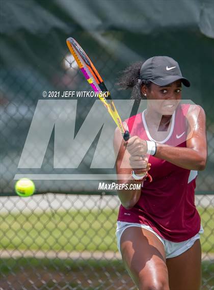 Thumbnail 2 in NCHSAA 3A Girls Tennis Championships (Singles) photogallery.