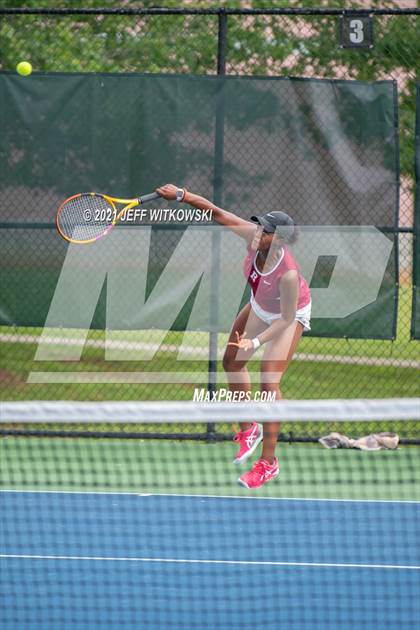 Thumbnail 2 in NCHSAA 3A Girls Tennis Championships (Singles) photogallery.