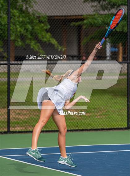 Thumbnail 2 in NCHSAA 3A Girls Tennis Championships (Singles) photogallery.