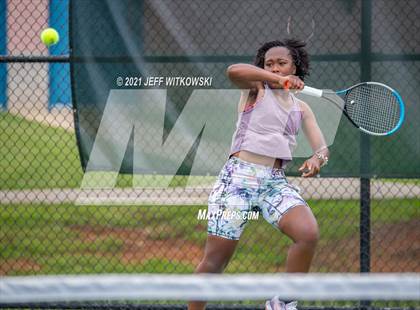 Thumbnail 2 in NCHSAA 3A Girls Tennis Championships (Singles) photogallery.