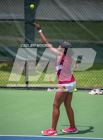 Thumbnail 1 in NCHSAA 3A Girls Tennis Championships (Singles) photogallery.