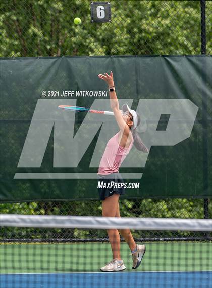 Thumbnail 1 in NCHSAA 3A Girls Tennis Championships (Singles) photogallery.