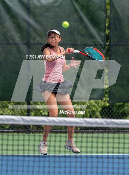 Thumbnail 3 in NCHSAA 3A Girls Tennis Championships (Singles) photogallery.