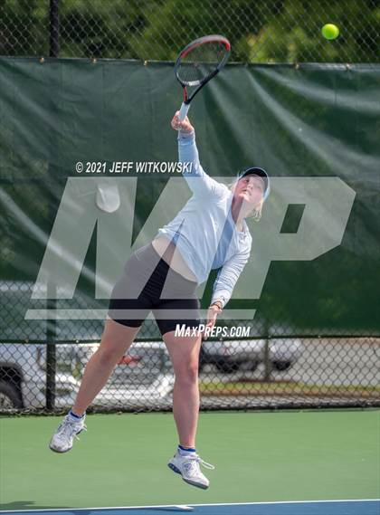 Thumbnail 3 in NCHSAA 3A Girls Tennis Championships (Singles) photogallery.