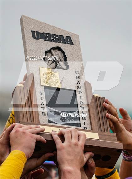 Thumbnail 1 in Lehi vs. Olympus (Utah Valley University UHSAA 5A Final Game2) photogallery.