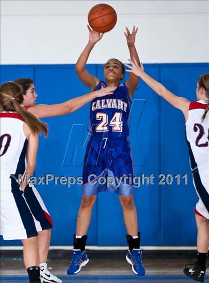 Thumbnail 3 in Prince of Peace vs Calvary Christian (Trinity Valley Shootout) photogallery.
