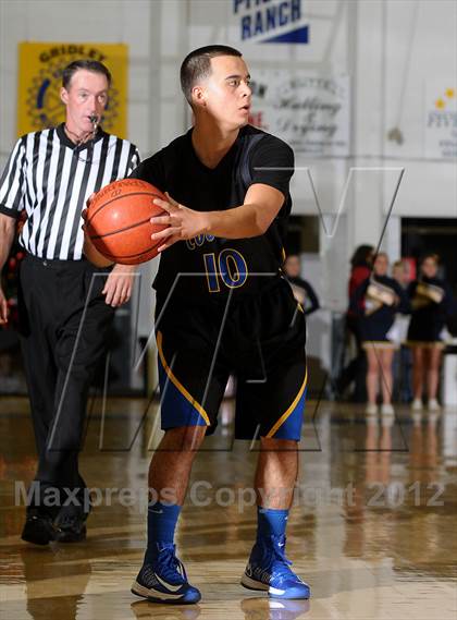 Thumbnail 2 in Newark Memorial vs. Gridley (Gridley Invitational Basketball Tournament) photogallery.