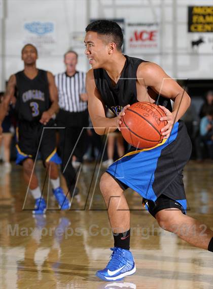 Thumbnail 3 in Newark Memorial vs. Gridley (Gridley Invitational Basketball Tournament) photogallery.