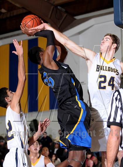 Thumbnail 1 in Newark Memorial vs. Gridley (Gridley Invitational Basketball Tournament) photogallery.