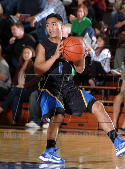 Thumbnail 1 in Newark Memorial vs. Gridley (Gridley Invitational Basketball Tournament) photogallery.