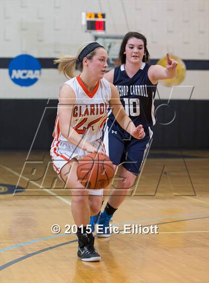 Thumbnail 3 in Bishop Carroll vs Clarion Area (PIAA Class A 1st Round) photogallery.