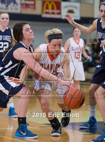 Thumbnail 2 in Bishop Carroll vs Clarion Area (PIAA Class A 1st Round) photogallery.