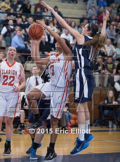 Thumbnail 2 in Bishop Carroll vs Clarion Area (PIAA Class A 1st Round) photogallery.
