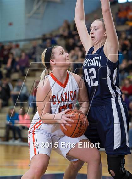 Thumbnail 3 in Bishop Carroll vs Clarion Area (PIAA Class A 1st Round) photogallery.