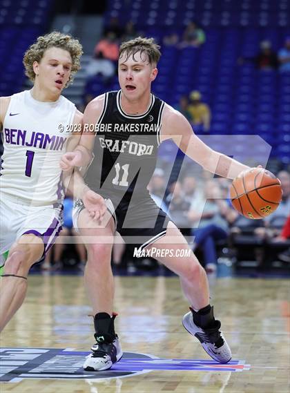 Thumbnail 1 in Graford @ Benjamin (UIL 1A Basketball State Semifinal) photogallery.