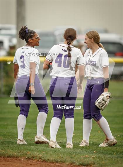 Thumbnail 1 in Grand Island vs Lincoln Southeast (LSE Softball Invite) photogallery.
