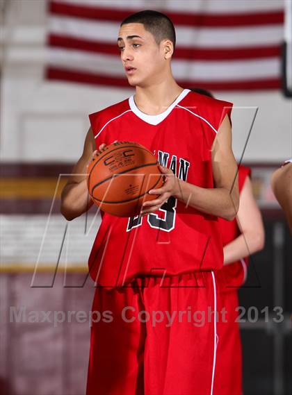Thumbnail 3 in Cardinal Spellman vs Sleepy Hollow (Coaches vs Cancer Showcase) photogallery.