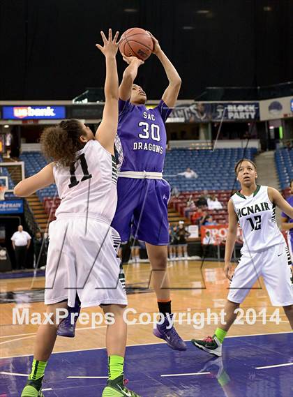 Thumbnail 3 in Sacramento vs. McNair (CIF SJS D2 Final) photogallery.