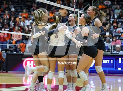 Thumbnail 2 in Johnson City vs. Wink (UIL 2A Volleyball Division I Final) photogallery.